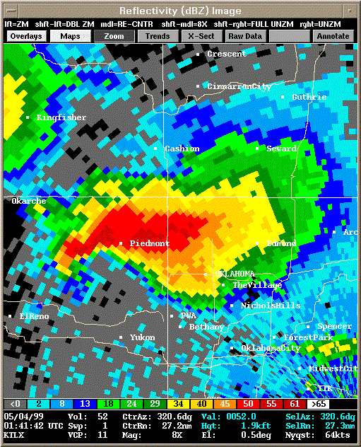 KTLX Radar Image