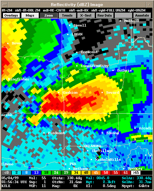 KTLX Radar Image