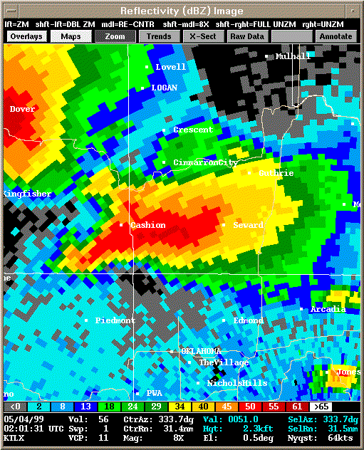 KTLX Radar Image