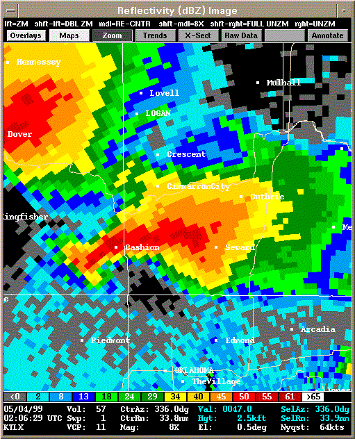 KTLX Radar Image