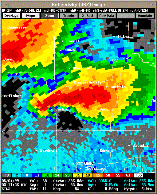 KTLX Radar Image