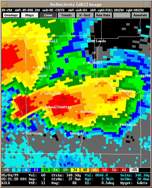 KTLX Radar Image