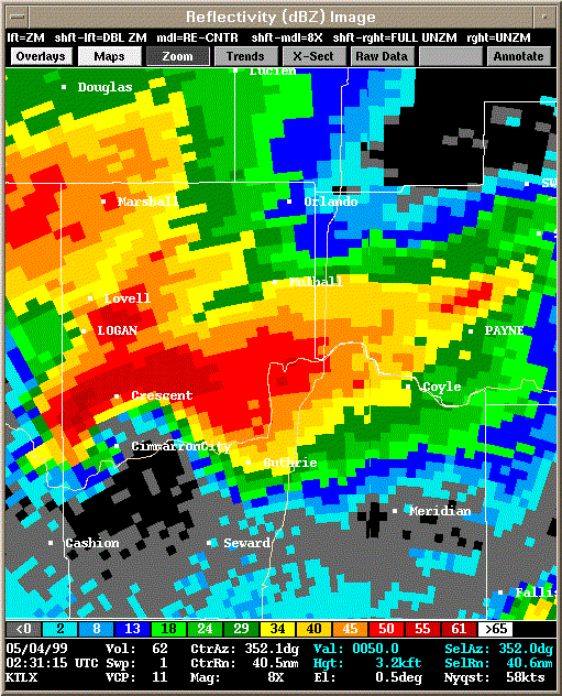 KTLX Radar Image