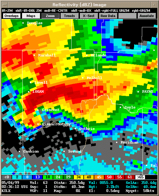 KTLX Radar Image