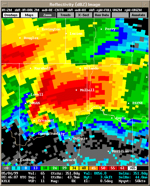 KTLX Radar Image