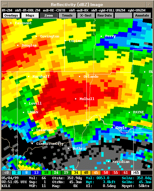 KTLX Radar Image