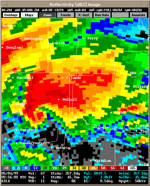 KTLX Radar Image