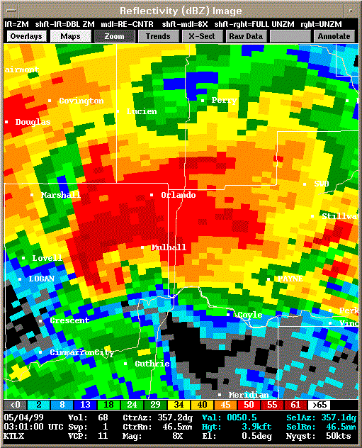 KTLX Radar Image