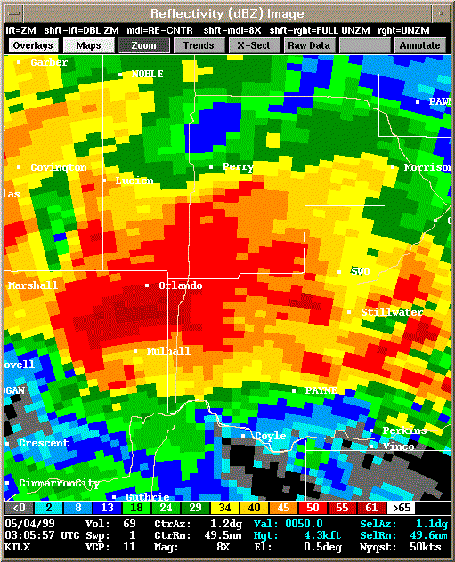 KTLX Radar Image