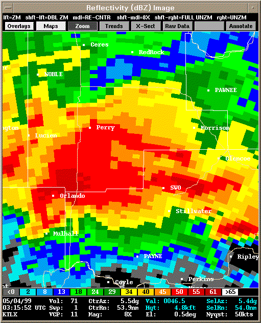 KTLX Radar Image