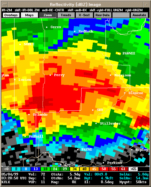 KTLX Radar Image