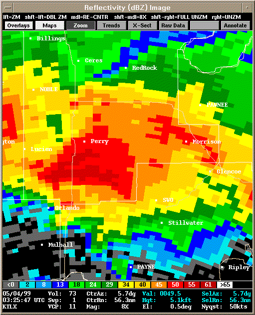 KTLX Radar Image