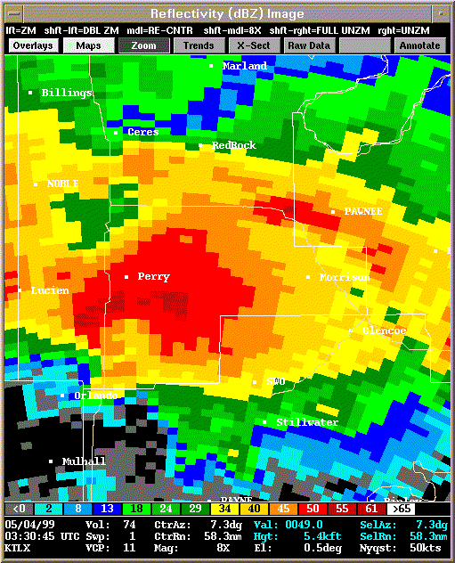 KTLX Radar Image