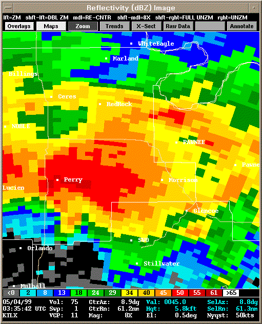 KTLX Radar Image