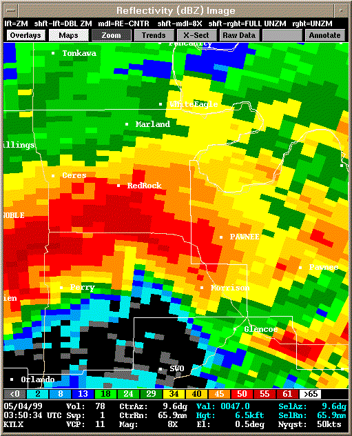 KTLX Radar Image