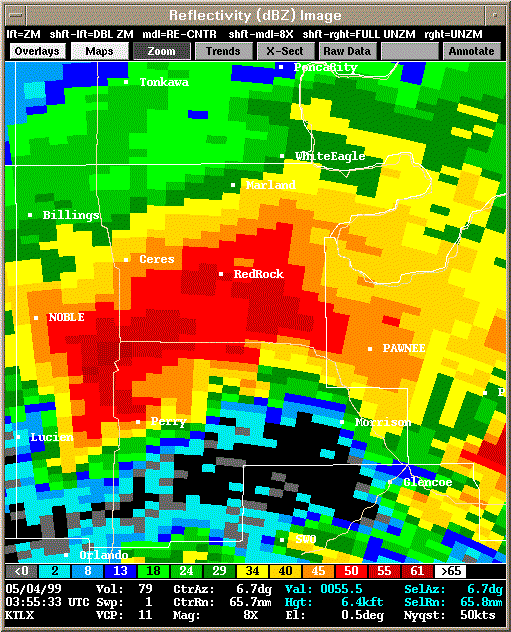 KTLX Radar Image