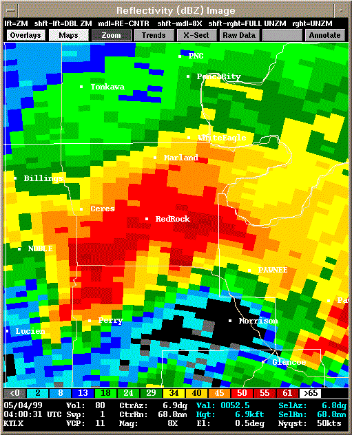 KTLX Radar Image