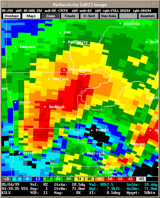 KTLX Radar Image