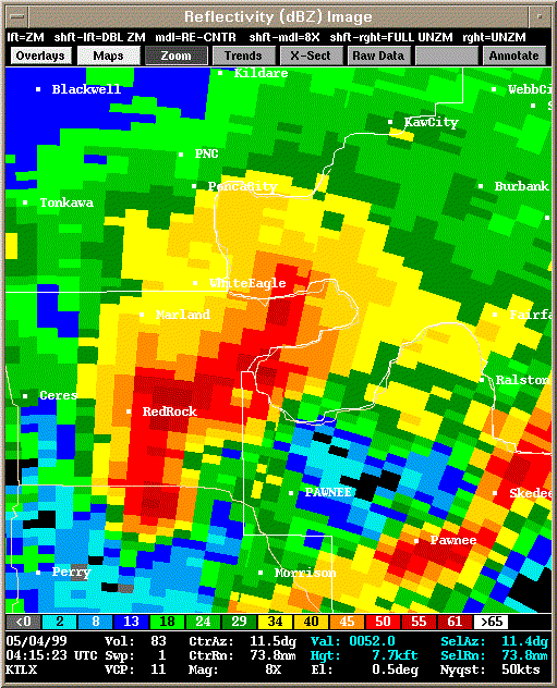 KTLX Radar Image