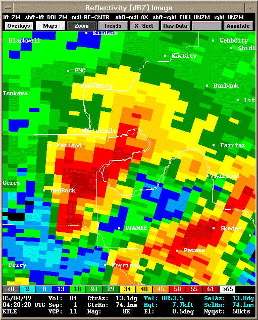 KTLX Radar Image