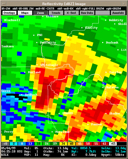 KTLX Radar Image