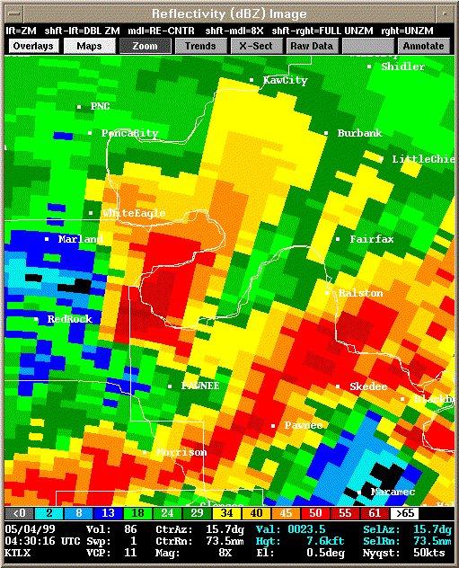 KTLX Radar Image