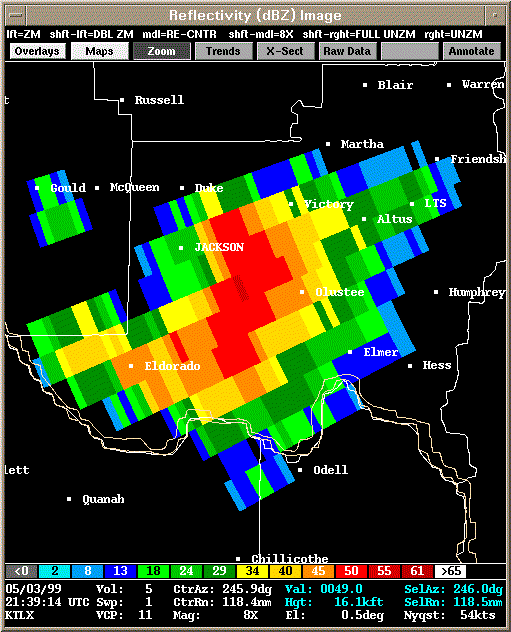 KTLX Radar Image