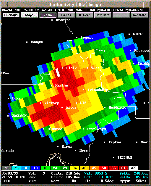 KTLX Radar Image