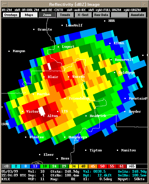 KTLX Radar Image