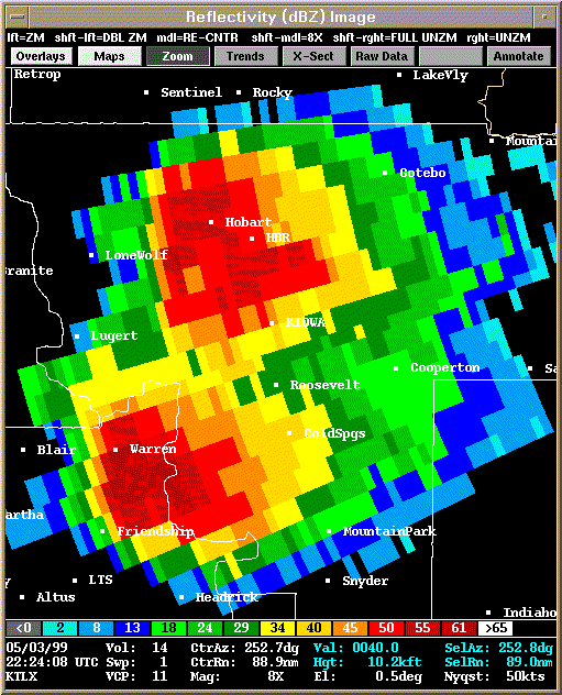 KTLX Radar Image