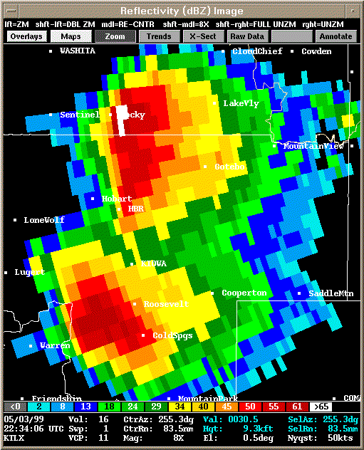 KTLX Radar Image