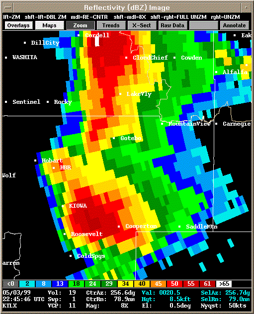 KTLX Radar Image