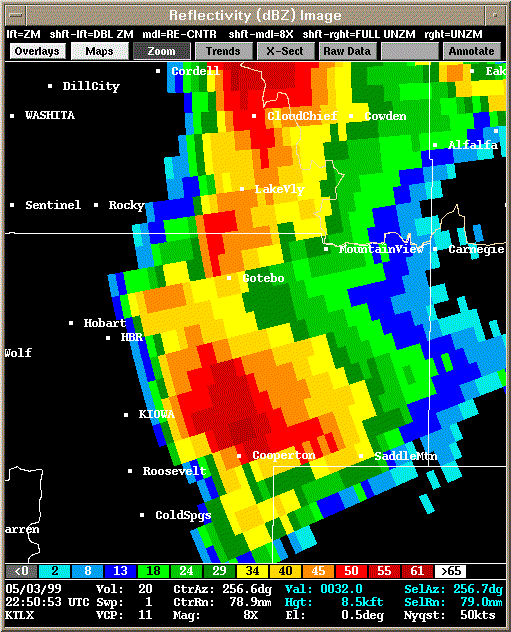 KTLX Radar Image