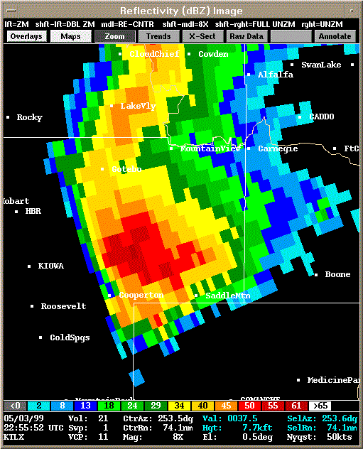 KTLX Radar Image