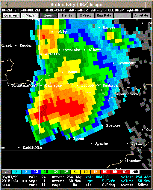 KTLX Radar Image