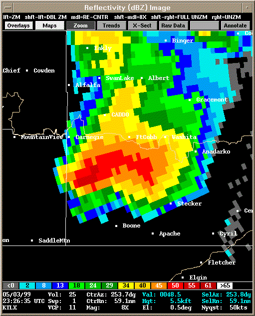 KTLX Radar Image