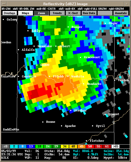 KTLX Radar Image