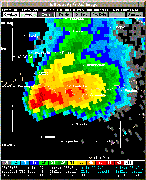 KTLX Radar Image