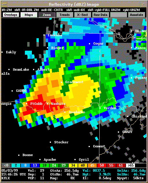 KTLX Radar Image