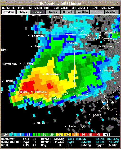 KTLX Radar Image