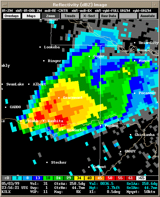 KTLX Radar Image