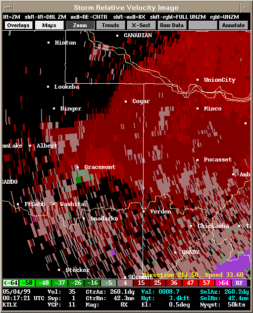 KTLX Radar Image