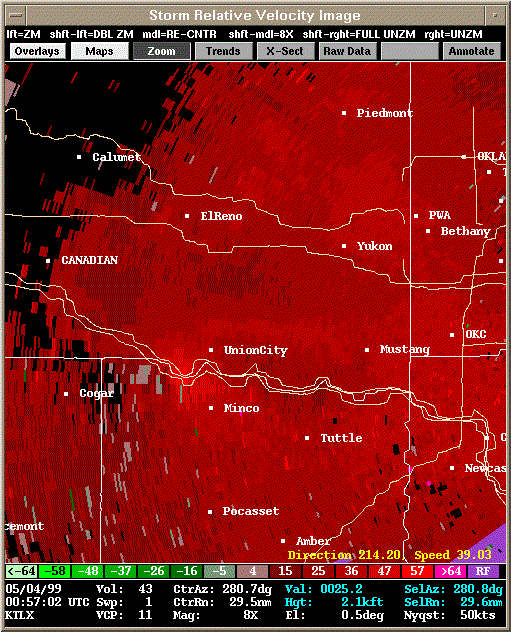 KTLX Radar Image