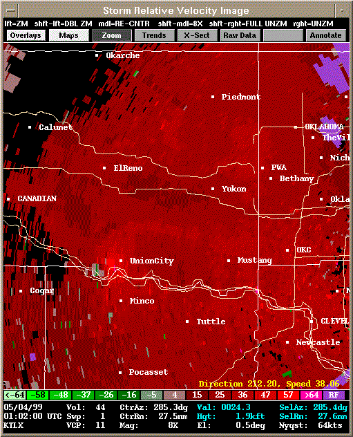 KTLX Radar Image