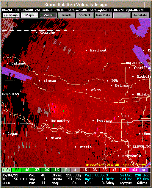 KTLX Radar Image