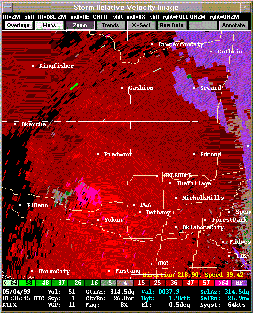 KTLX Radar Image