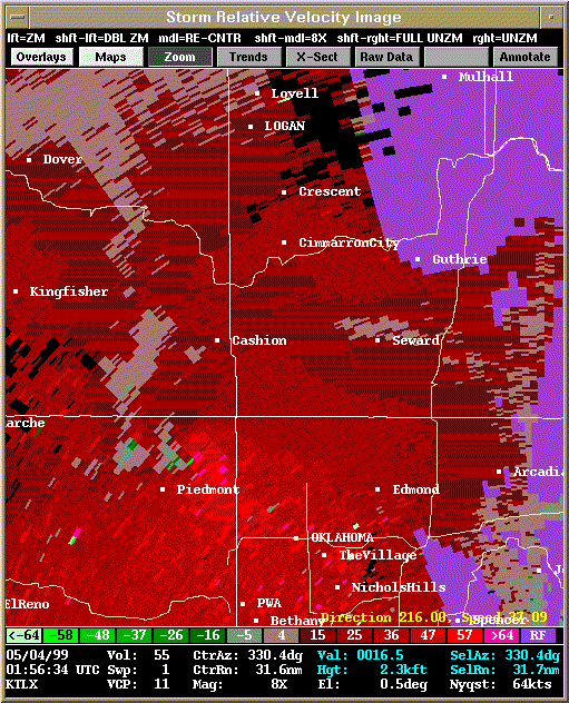 KTLX Radar Image