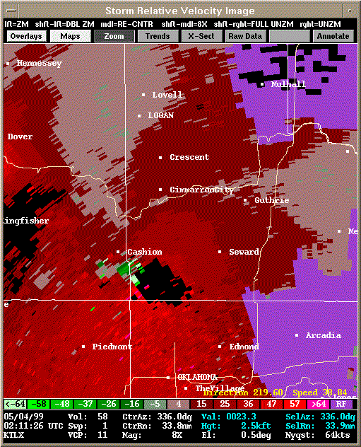 KTLX Radar Image