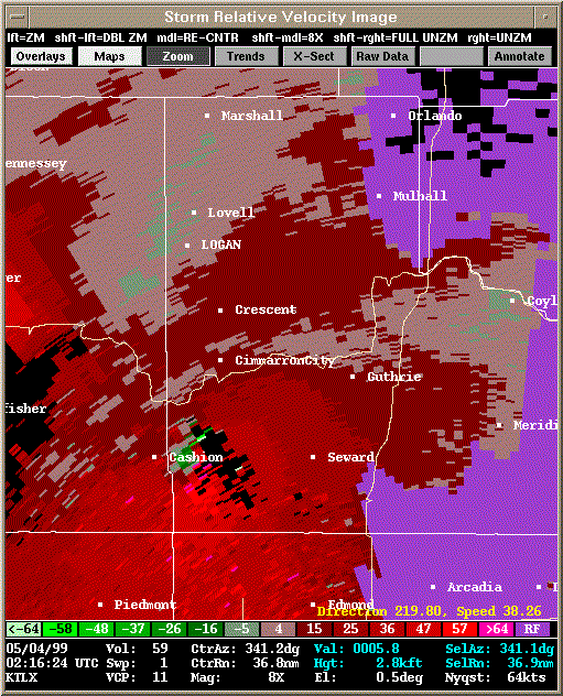 KTLX Radar Image