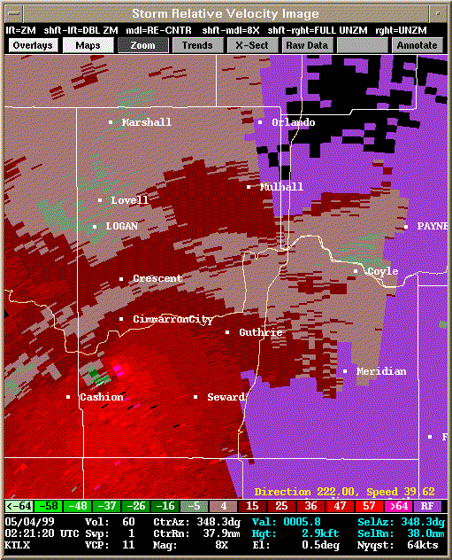 KTLX Radar Image